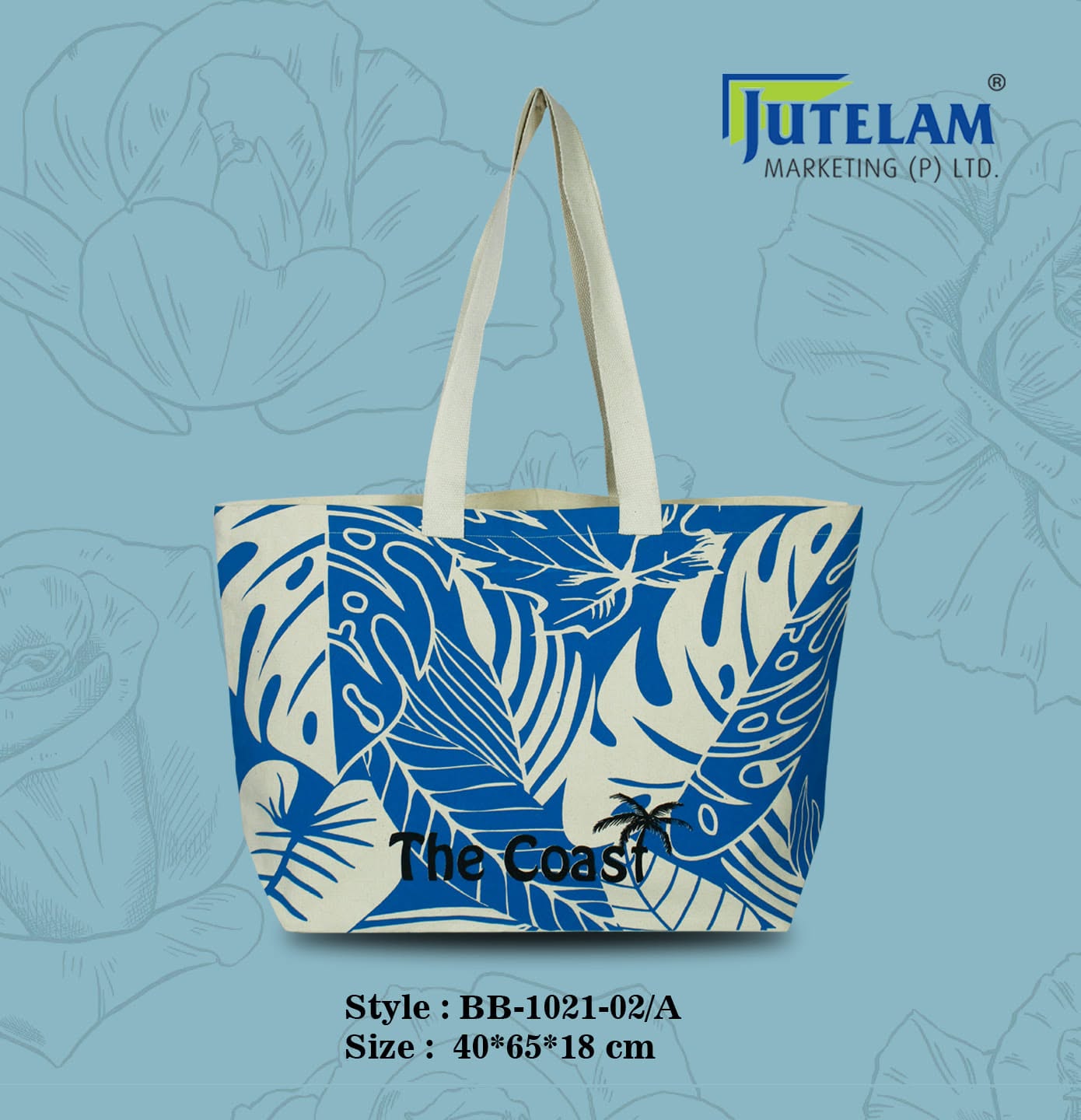 The Coast Tropical Leaves Blue